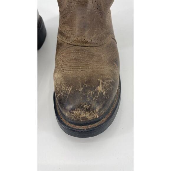 Ariat Challenger Men's 9.5D Western Cowboy Boots 10002504 Brown Rodeo Rancher - Picture 3 of 16